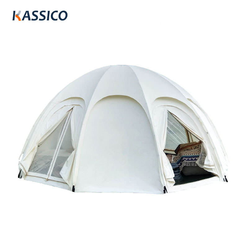 Tienda de campaña impermeable con cúpula esférica y tejido Oxford 900D de doble capa