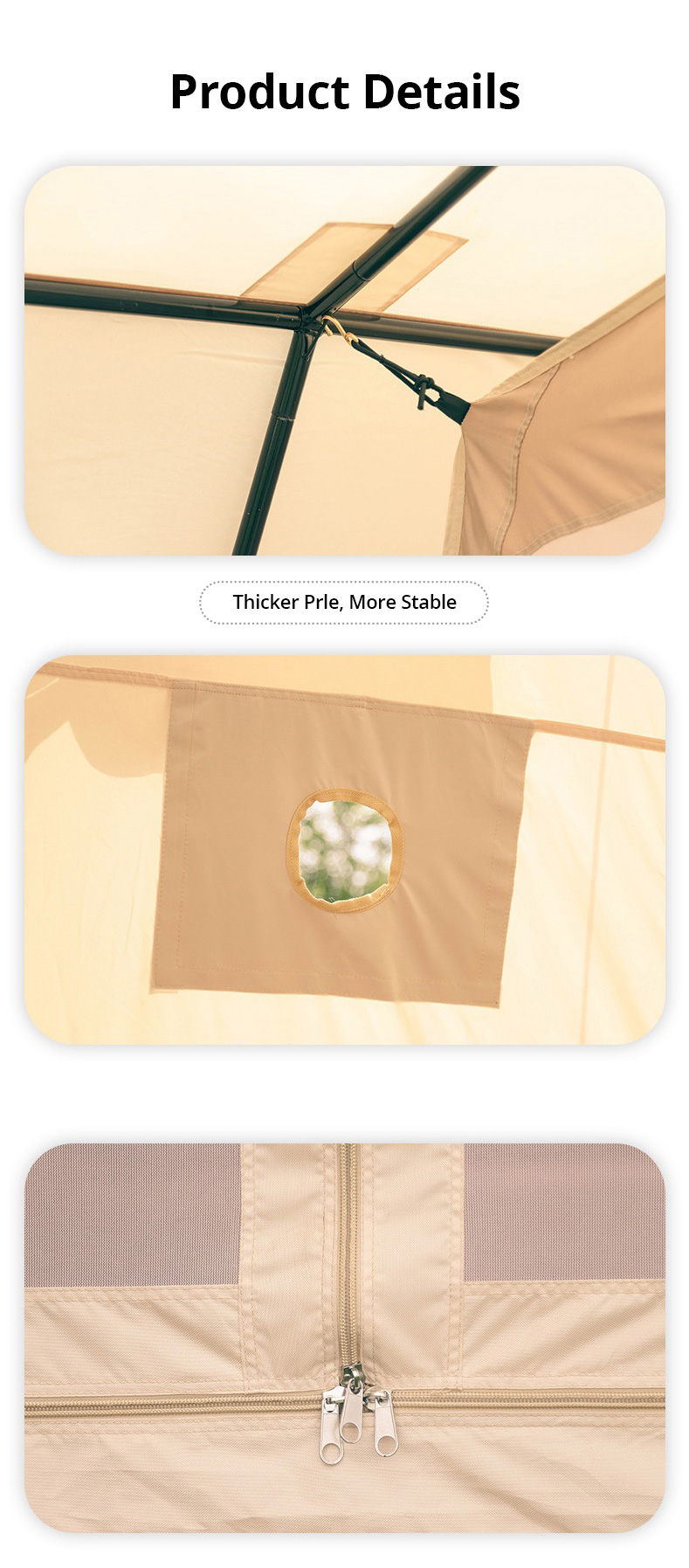 Tienda de campaña Canvas House para hoteles, campings y zonas de acampada