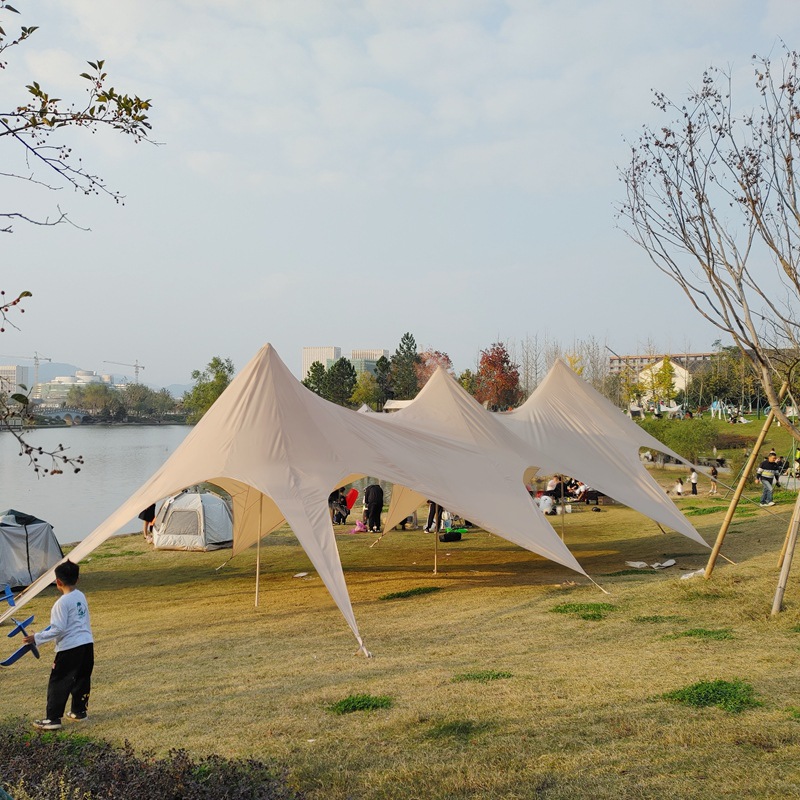 Tiendas al aire libre del toldo de la sombra de la estrella del camping para los acontecimientos de la boda del partido