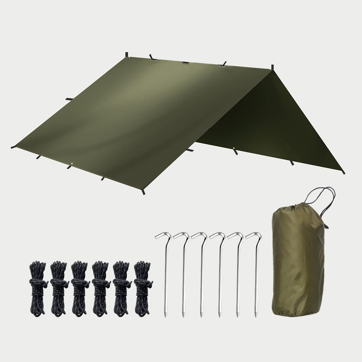 Tienda de campaña ligera e impermeable con lona para acampar