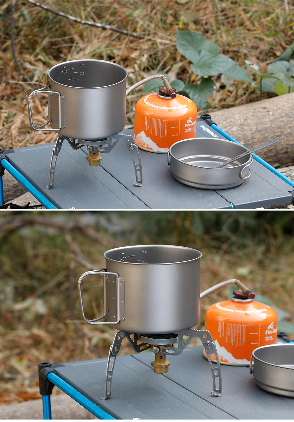 Juego de ollas de titanio Taza de titanio