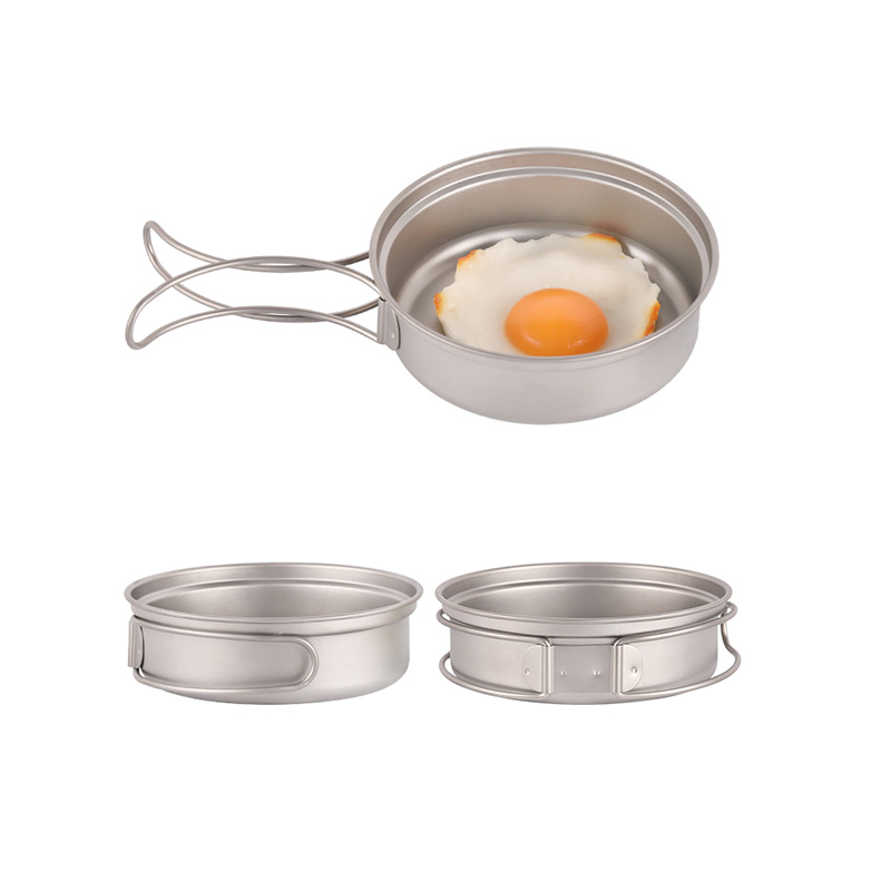 Sartén de titanio para camping