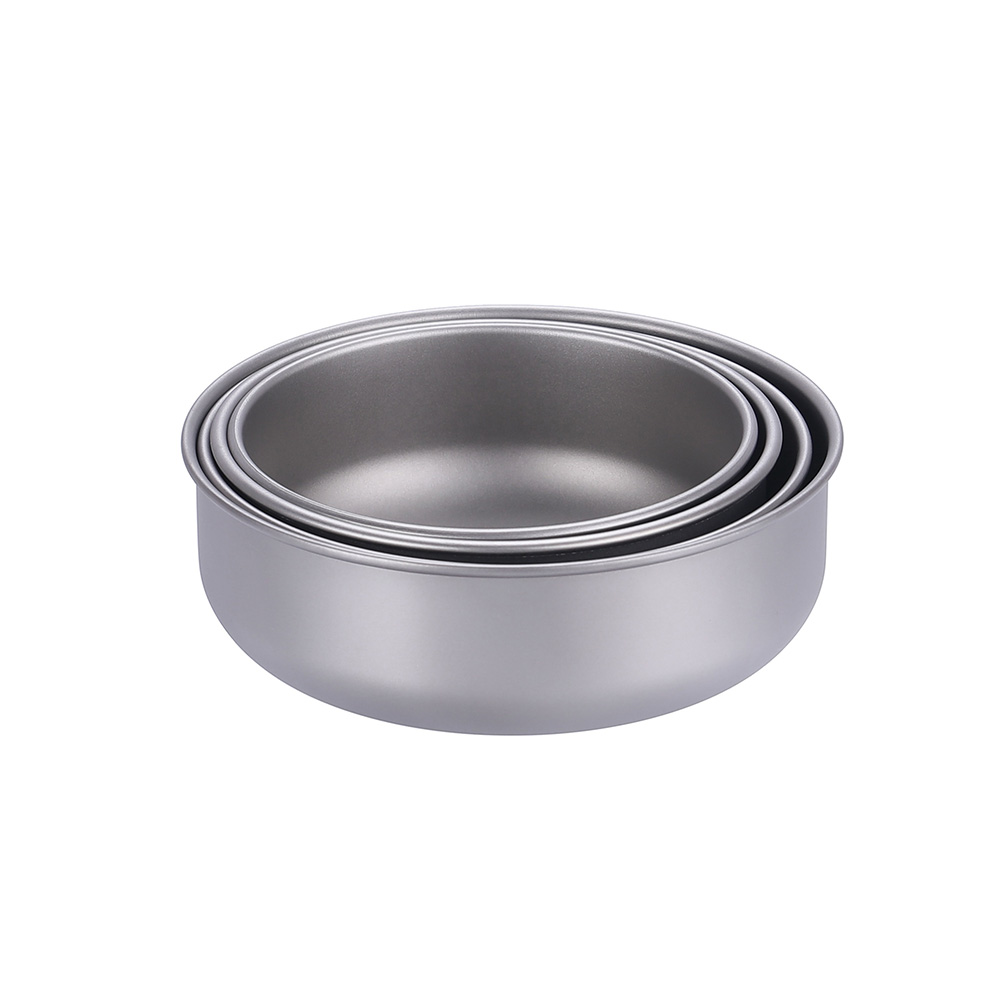 Sartén ultraligera de titanio para exteriores, para acampar, hacer senderismo, hacer pícnic, cocinar, 350/450/500/650 ml, con o sin mango
