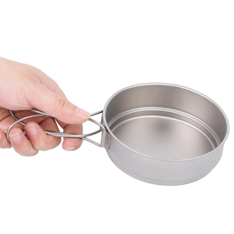 Sartén de titanio para camping