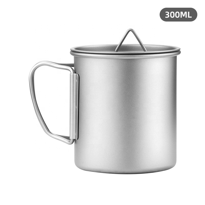 Taza de titanio ultraligera para exteriores, 300/350/550/650 ml/750 ml