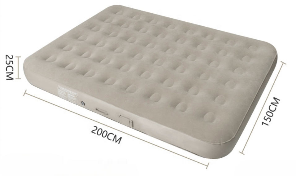 Colchón para cama de camping con inflado automático de aire de 25 cm