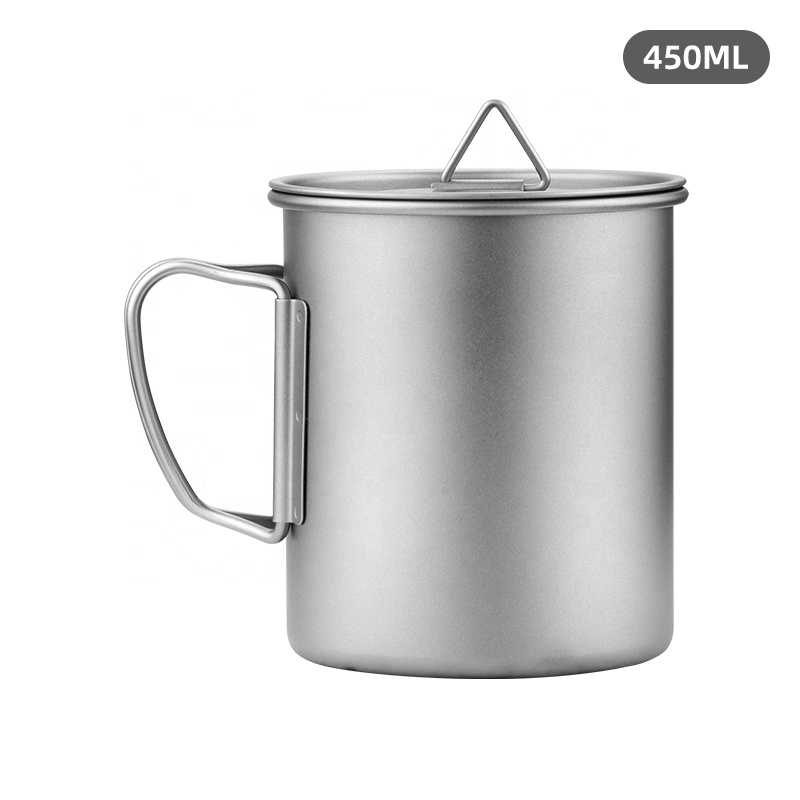 Taza de titanio ultraligera para exteriores, 300/350/550/650 ml/750 ml