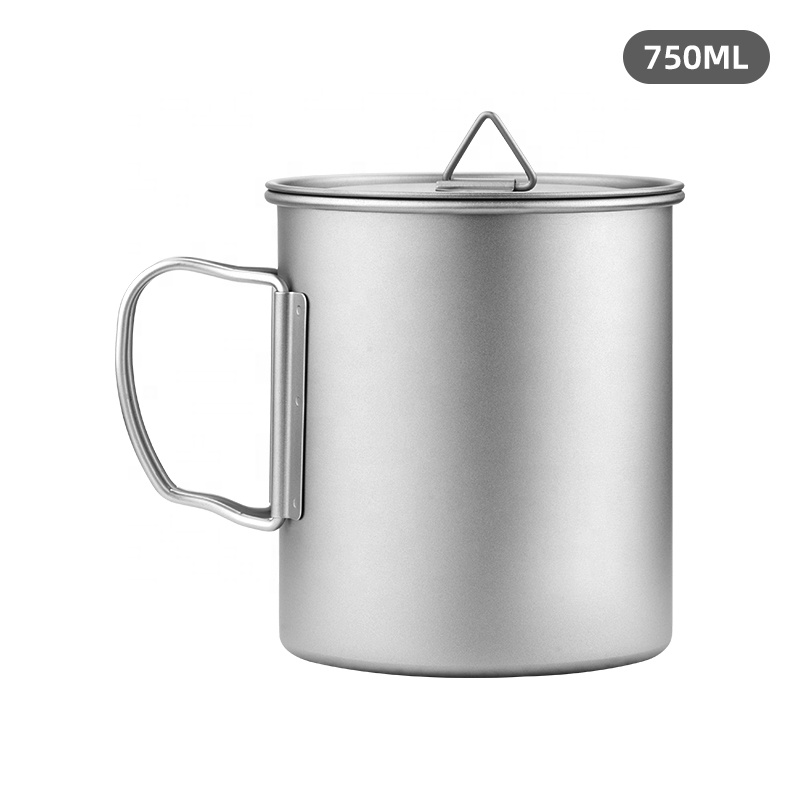 Taza de titanio ultraligera para exteriores, 300/350/550/650 ml/750 ml