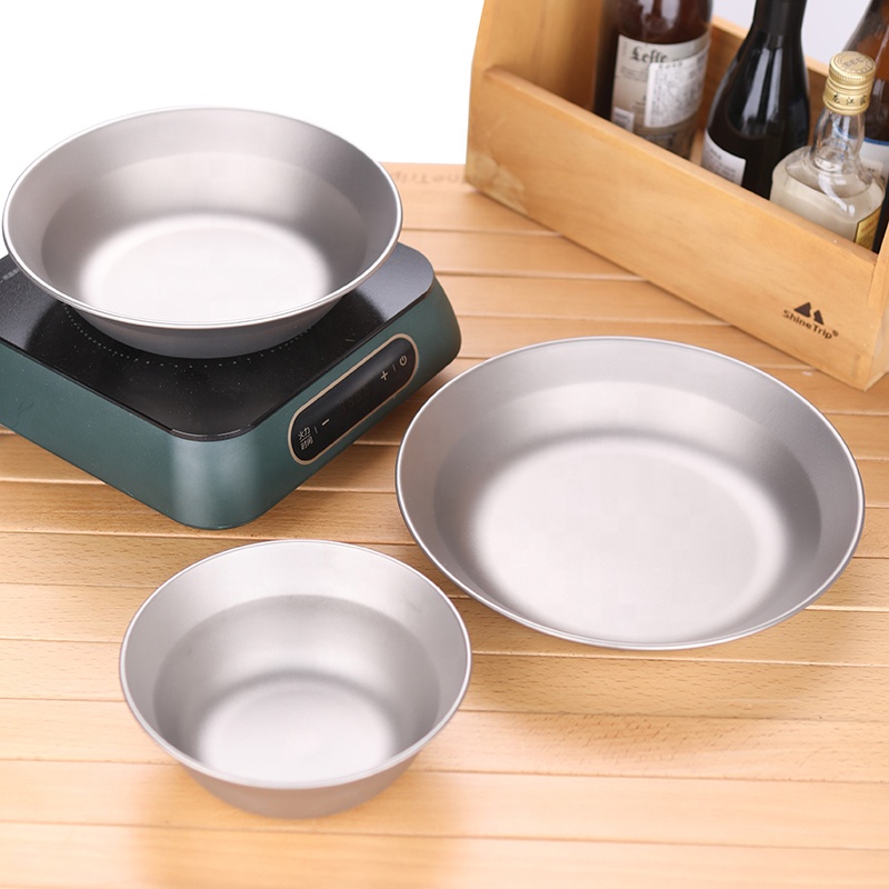 Recipiente para alimentos de 500 ml con recipiente de titanio de pared simple