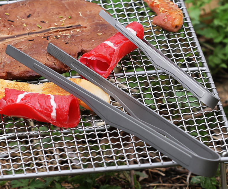Pinzas multiusos para parrilla ultraligeras de titanio