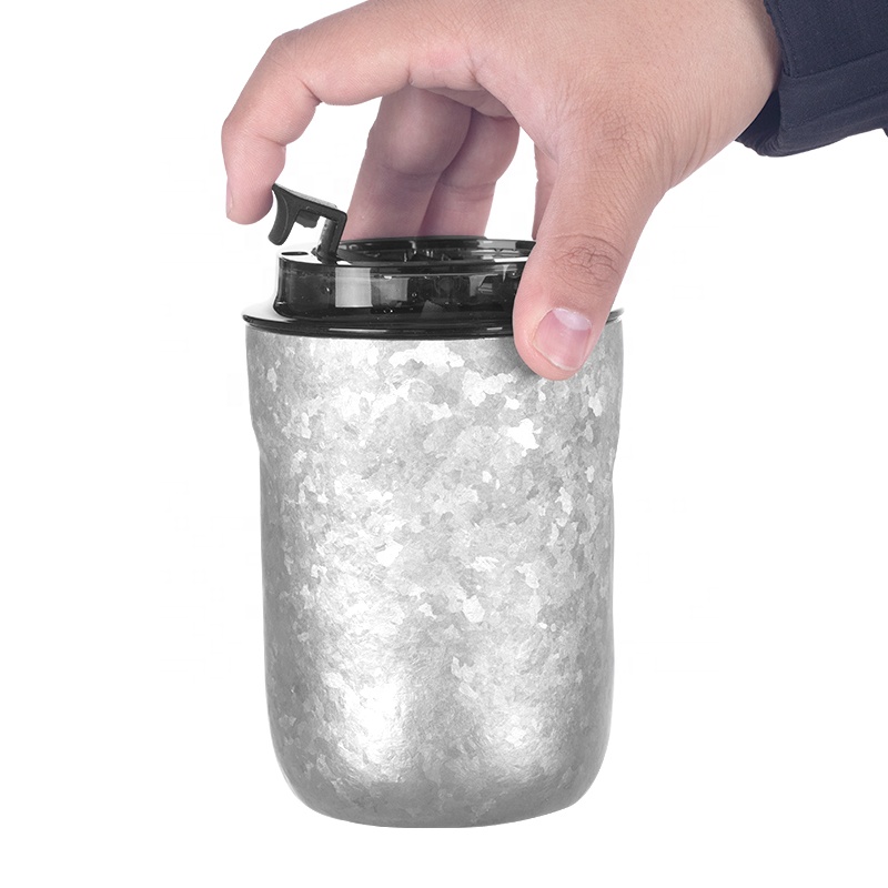 Taza de agua de 400 ml con borde aislado al vacío Taza de café Vaso de viaje