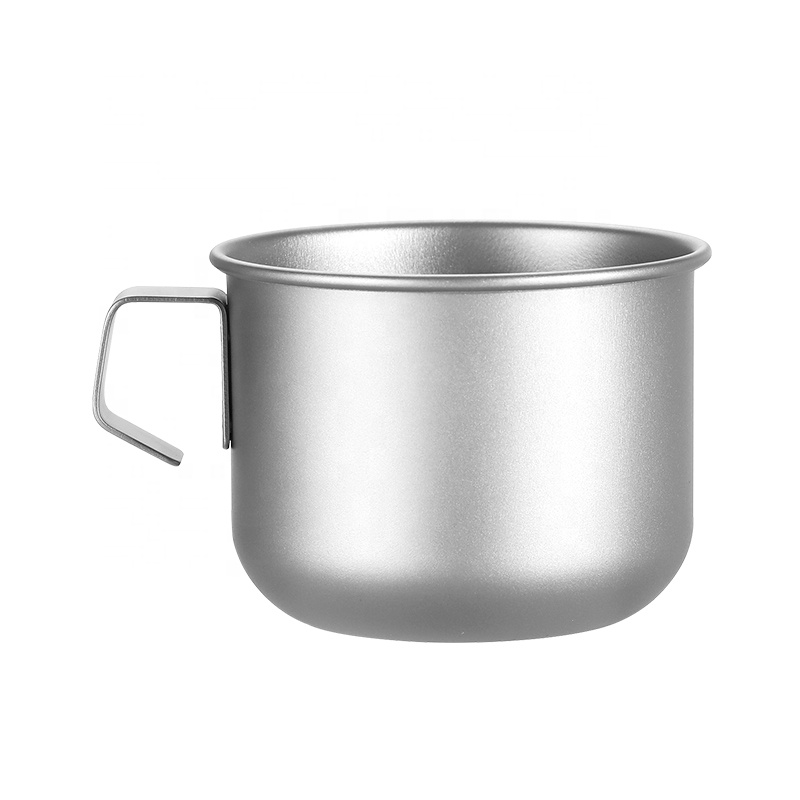 Taza de titanio puro Taza de una sola capa Pura