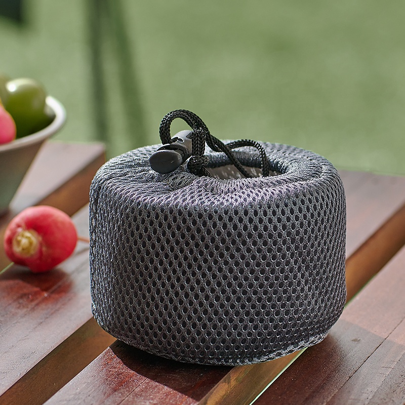 Juego de tazas de té portátiles de lujo de titanio de pared doble, tamaño pequeño