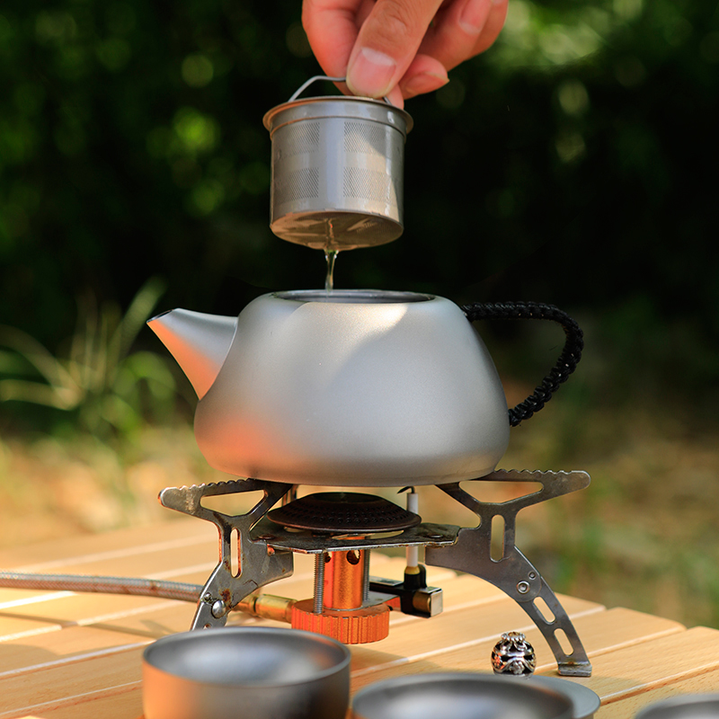 Cafetera ultraligera para acampar al aire libre