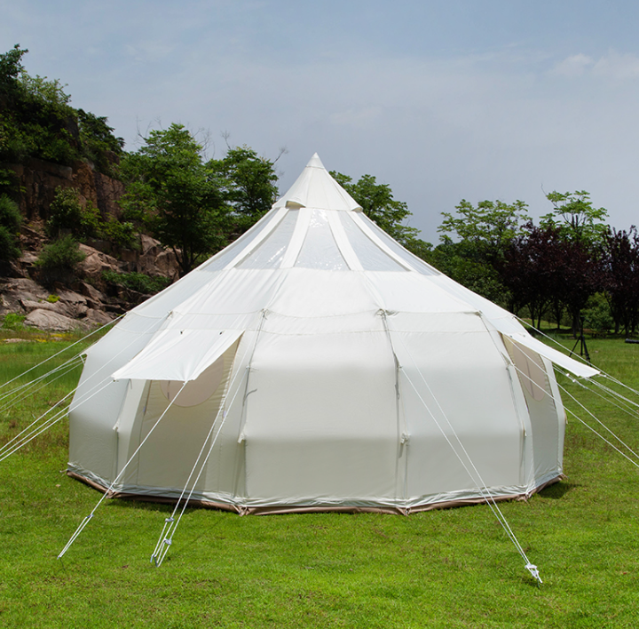 Tienda de campaña Waterdrop Lotus Bell de 4 m, 5 m y 6 m para camping, campamentos y complejos turísticos