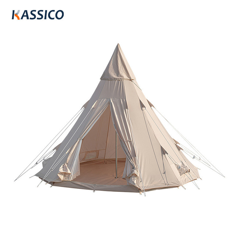 Tiendas de campaña tipo tipi en forma de pirámide para acampar al aire libre