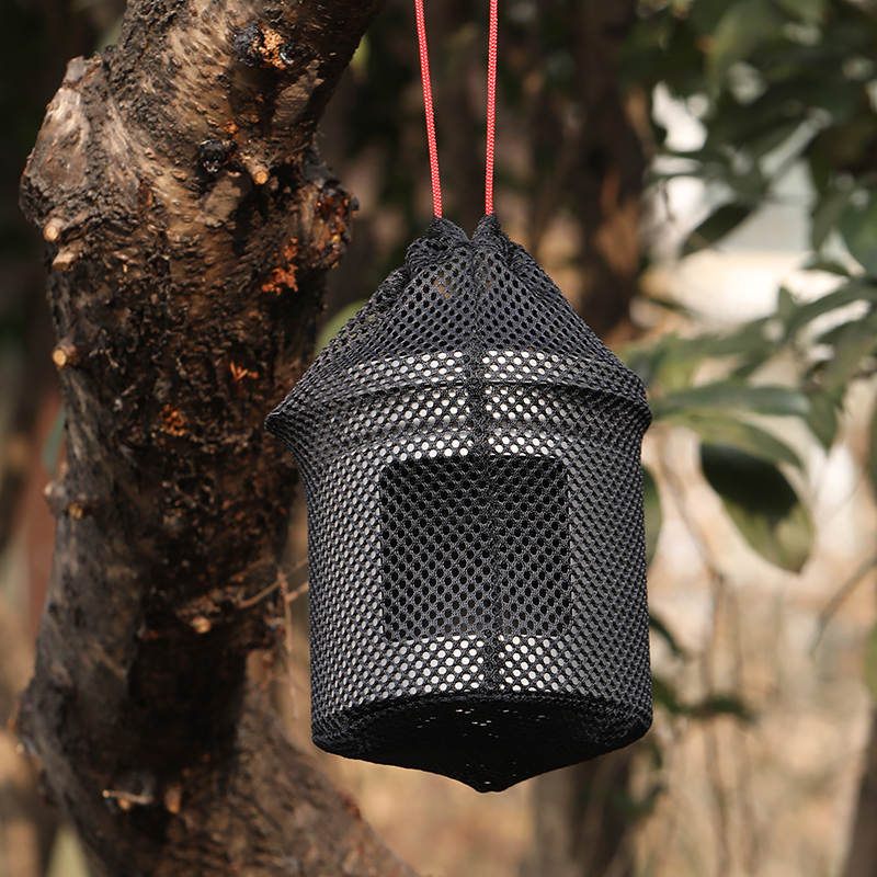 Estufa de leña de titanio para camping con soportes plegables