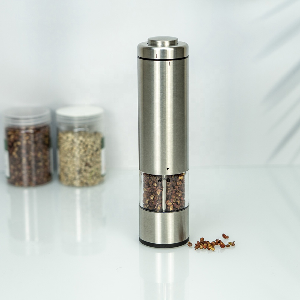 Molinillo de café manual con rebabas de acero inoxidable y núcleo de cerámica