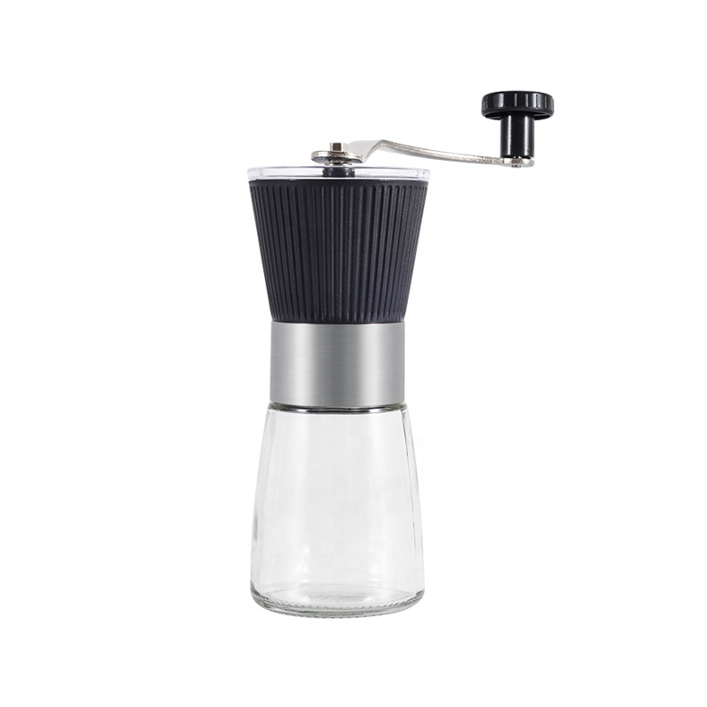 Molinillo de café manual con rebabas de acero inoxidable y núcleo de cerámica