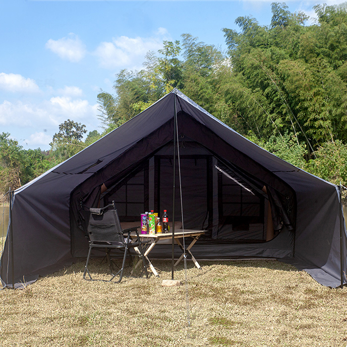 Tienda de campaña inflable grande de lujo, impermeable, para la familia, para pescar, acampar y hacer senderismo