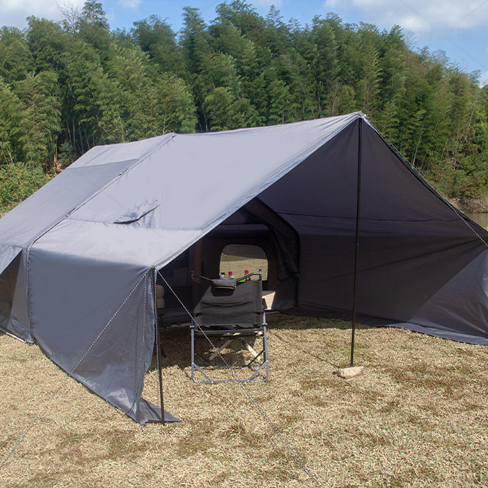 Tienda de campaña inflable grande de lujo, impermeable, para la familia, para pescar, acampar y hacer senderismo