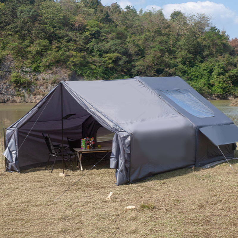 Tienda de campaña inflable grande de lujo, impermeable, para la familia, para pescar, acampar y hacer senderismo