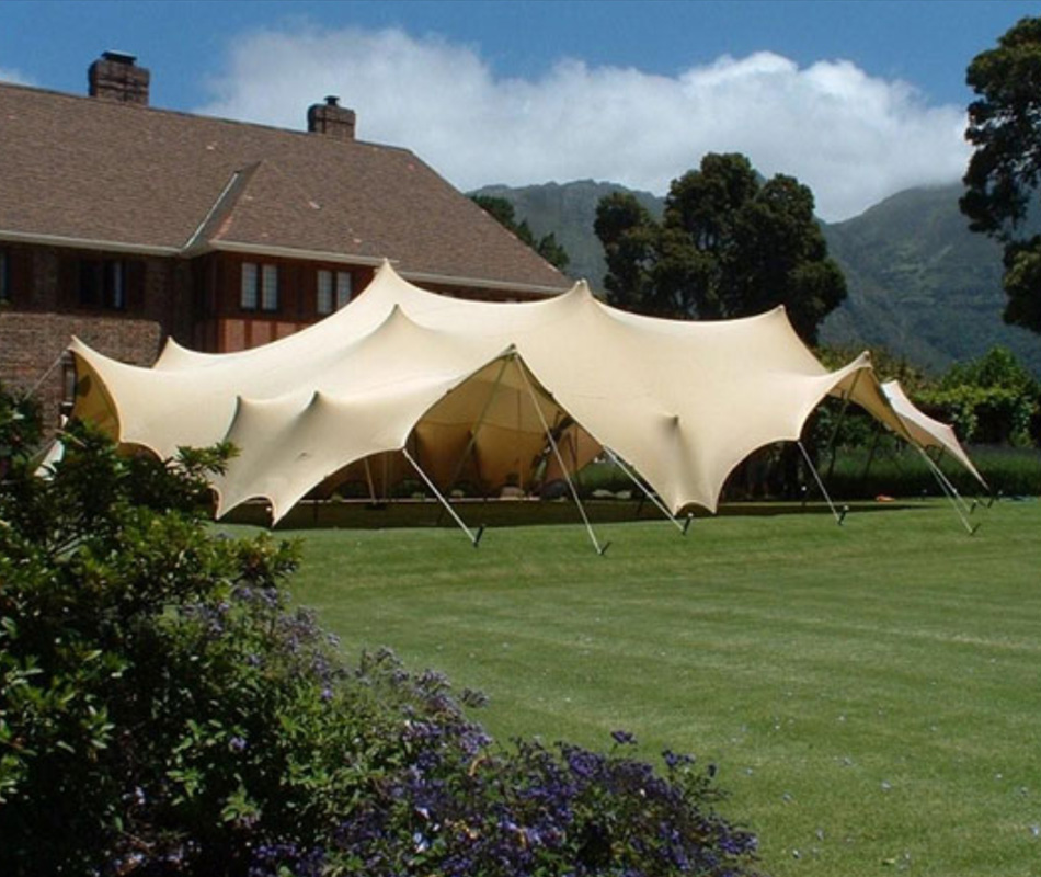 Carpa elástica impermeable para eventos comerciales, bodas, patios y fiestas