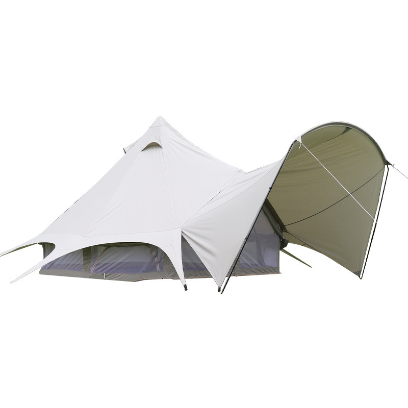 Tienda de campaña tipo yurta para exteriores, de lujo, impermeable, para 4 estaciones