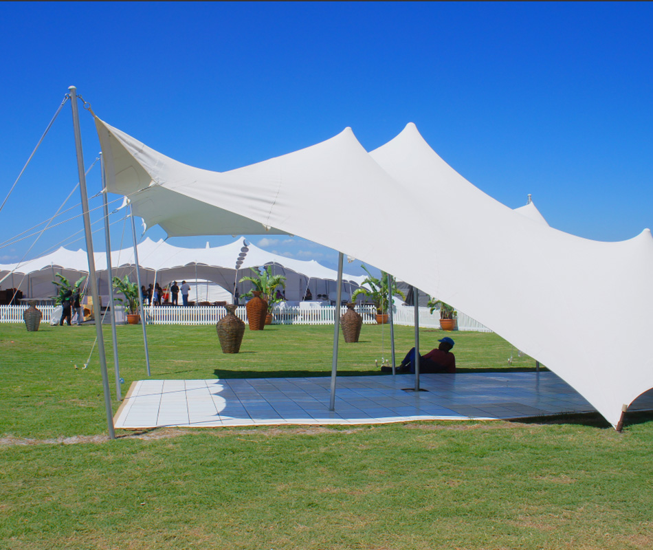 Carpa elástica impermeable para eventos comerciales, bodas, patios y fiestas