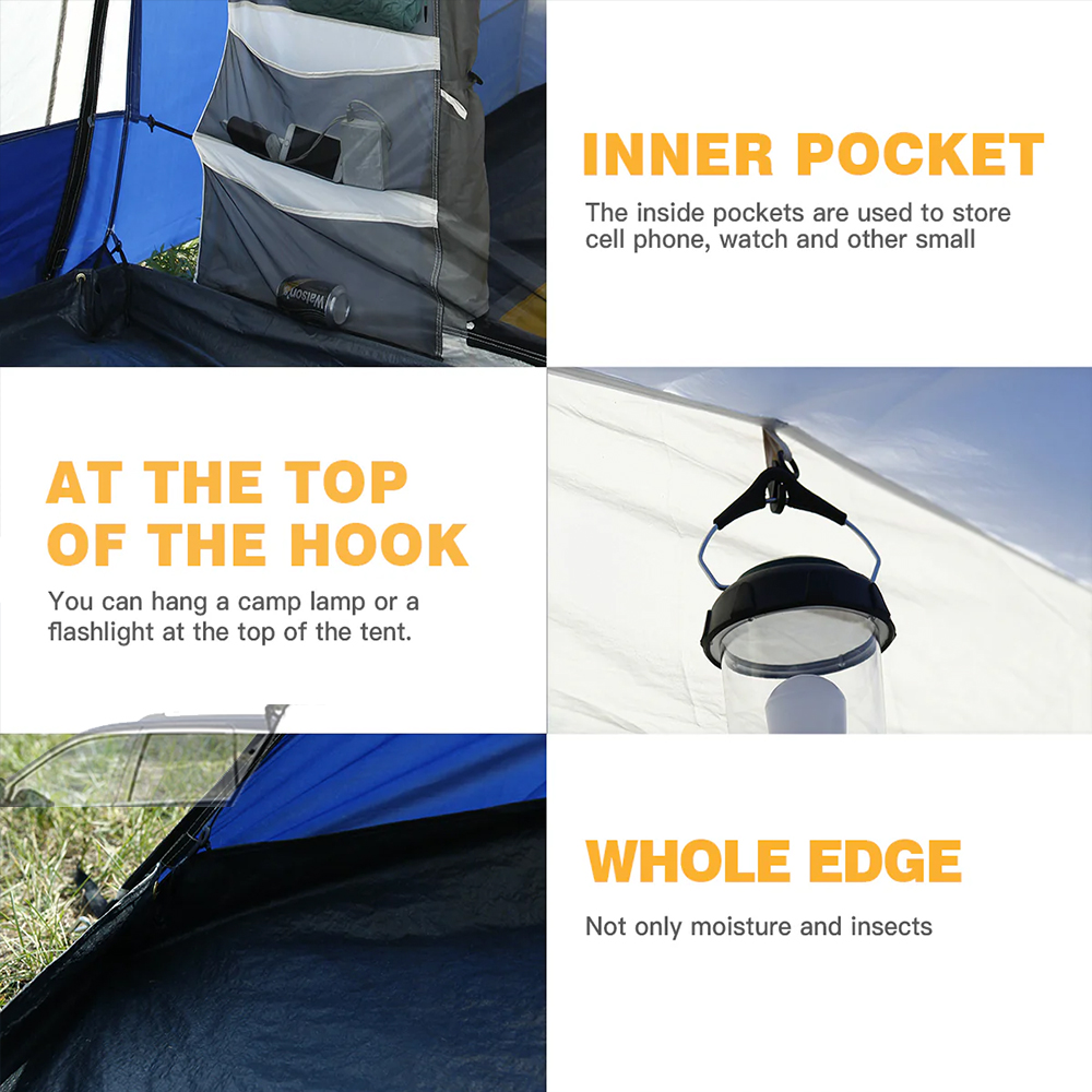 Tienda de campaña versátil para coche de camping de tres estaciones