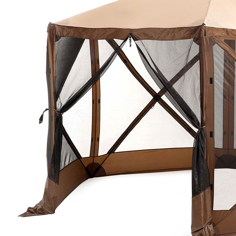 Carpas de cenador con mosquitera de 6 lados para acampar, patio y jardín
