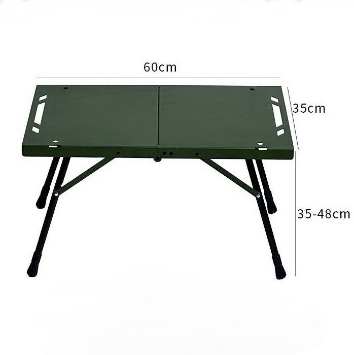 Mesa plegable ultraligera de aleación de aluminio para acampar al aire libre