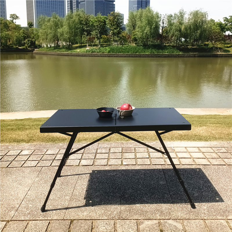 Mesa plegable ultraligera de aleación de aluminio para acampar al aire libre