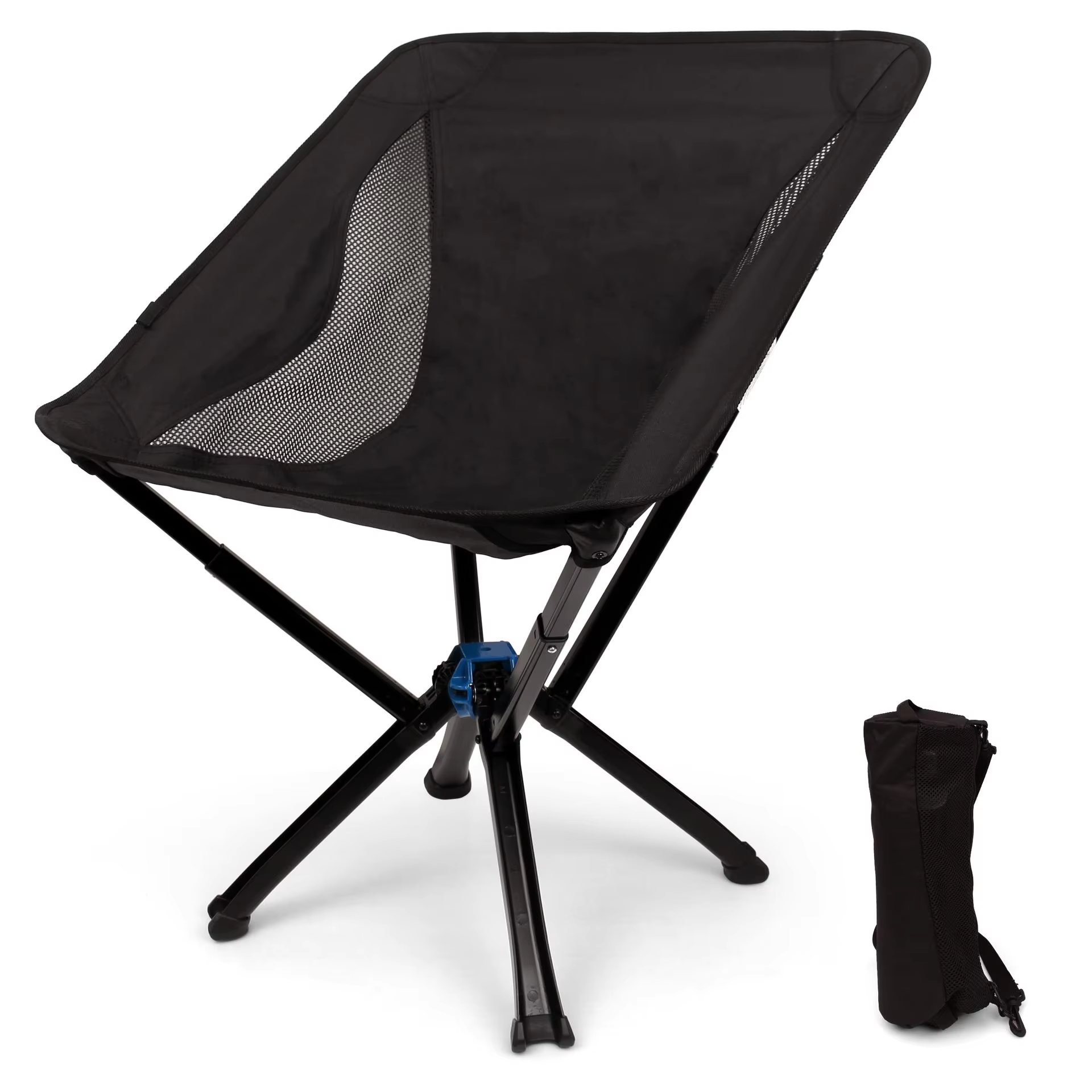 Silla de camping portátil de aluminio con montaje rápido para exteriores