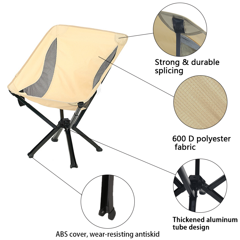 Silla plegable cómoda y ultraligera para exteriores