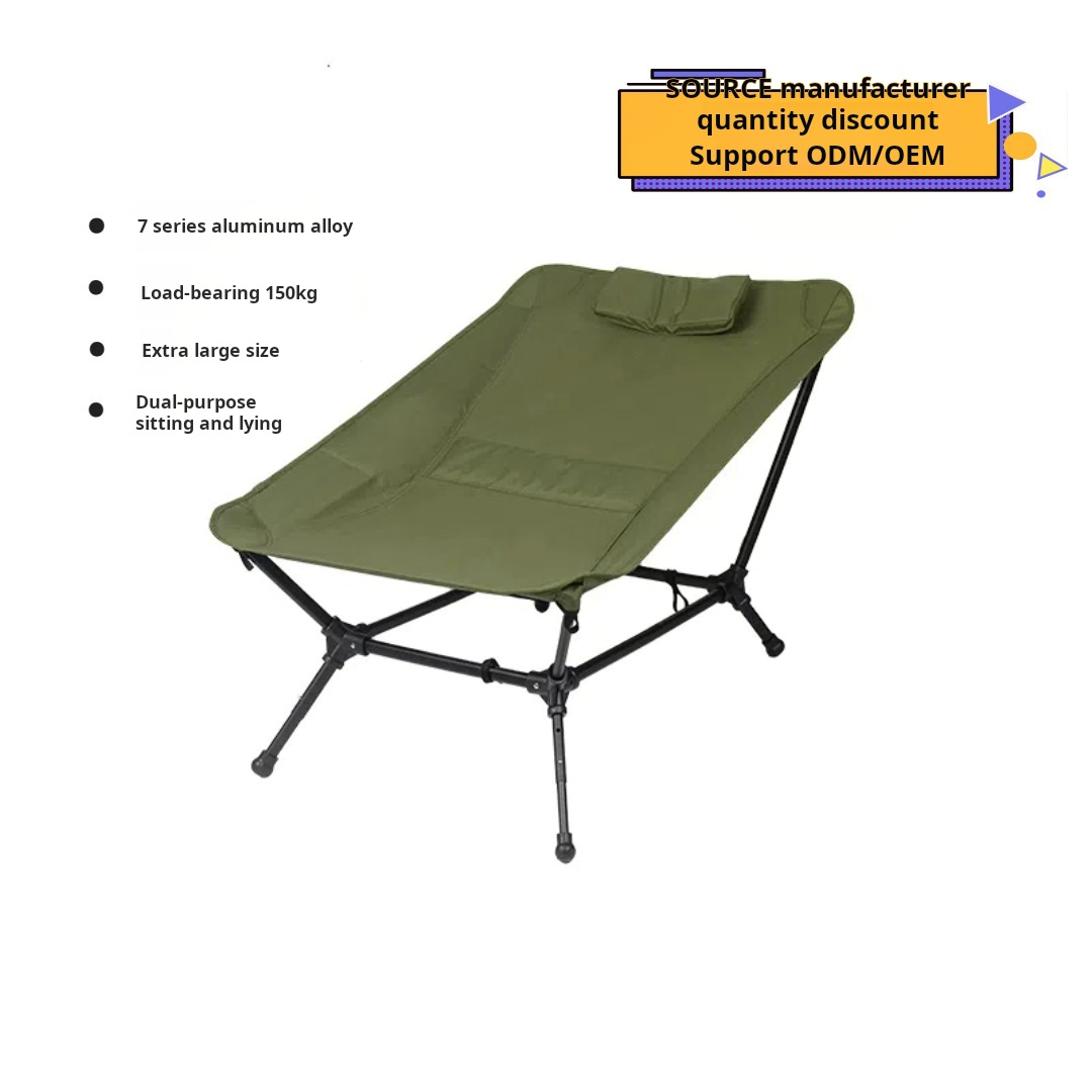 Silla de camping plegable portátil de aleación de aluminio