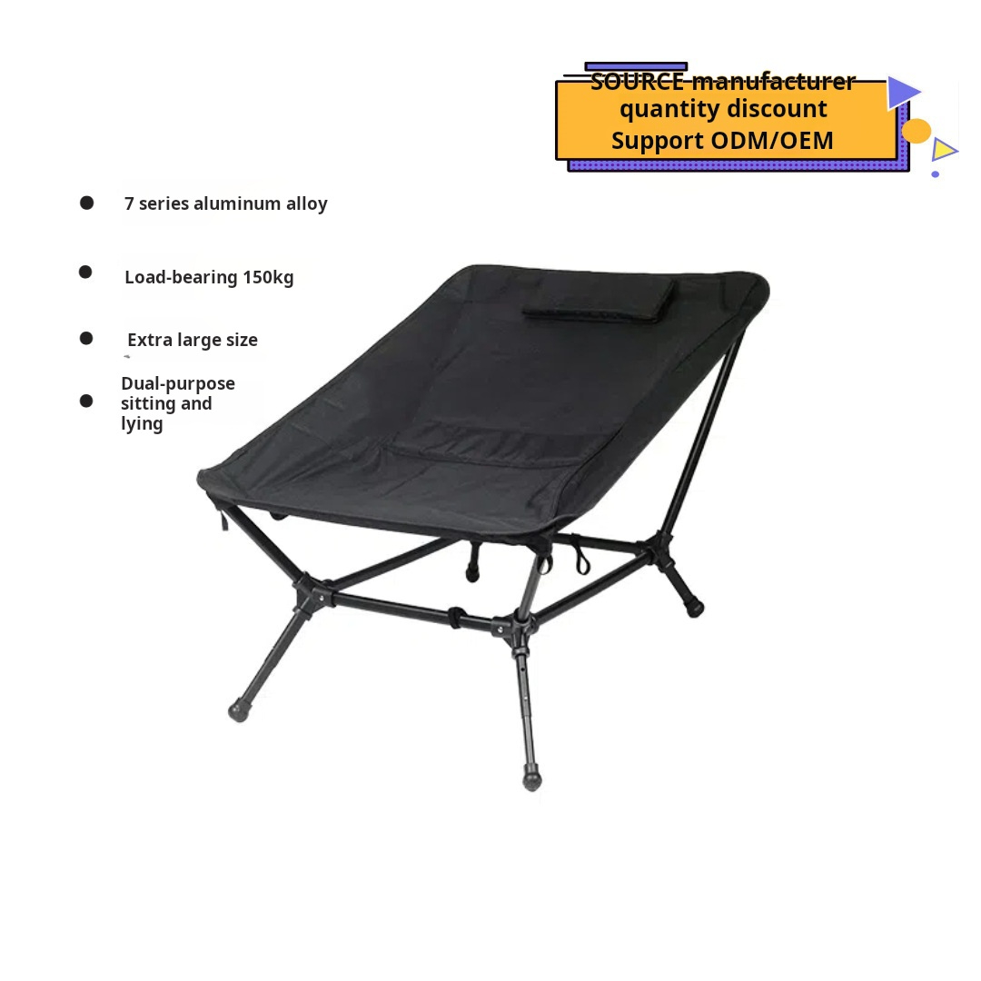 Silla de camping plegable portátil de aleación de aluminio